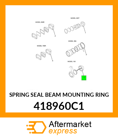 SPRING SEAL BEAM MOUNTING RING 418960C1