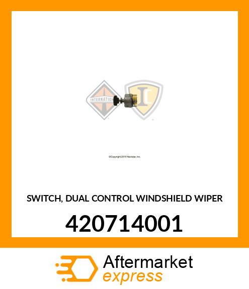 SWITCH, DUAL CONTROL WINDSHIELD WIPER 420714001