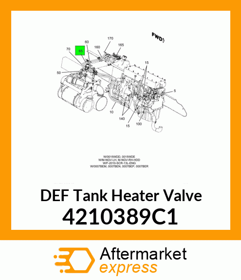 DEF Tank Heater Valve 4210389C1