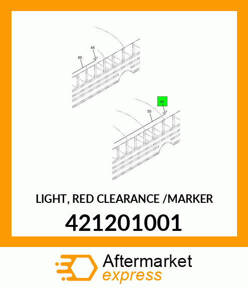 LIGHT, RED CLEARANCE /MARKER 421201001