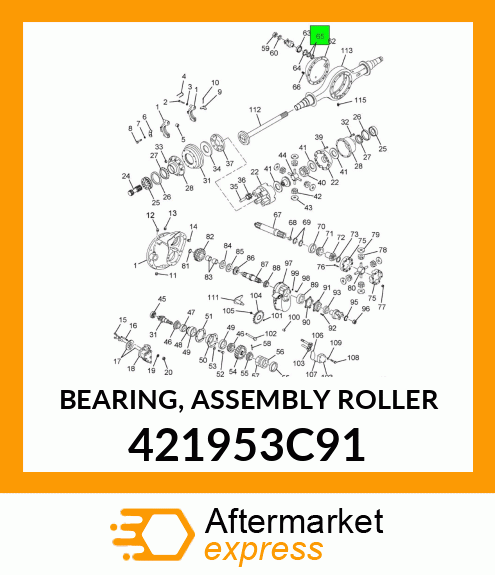BEARING, ASSEMBLY ROLLER 421953C91