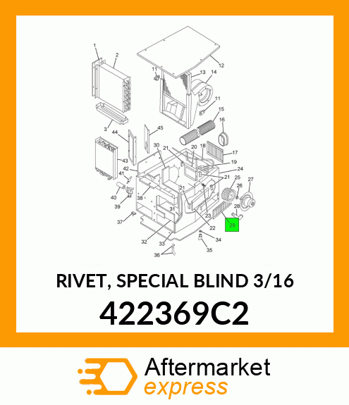 RIVET, SPECIAL BLIND 3/16" 422369C2