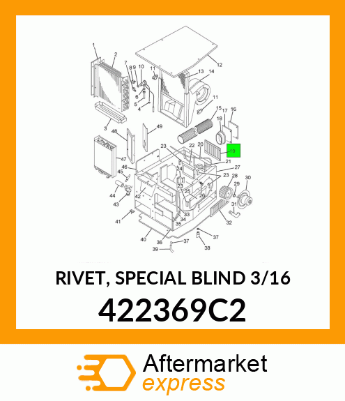 RIVET, SPECIAL BLIND 3/16" 422369C2