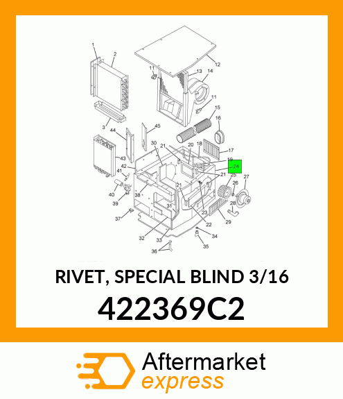 RIVET, SPECIAL BLIND 3/16" 422369C2