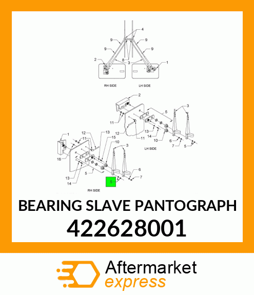 BEARING SLAVE PANTOGRAPH 422628001