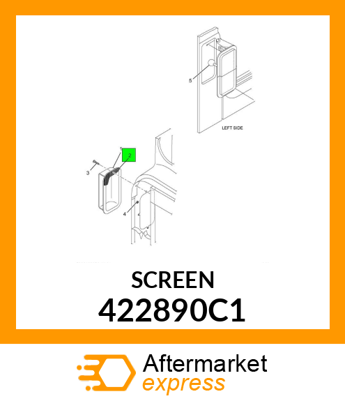 SCREEN, AIR INTAKE 422890C1