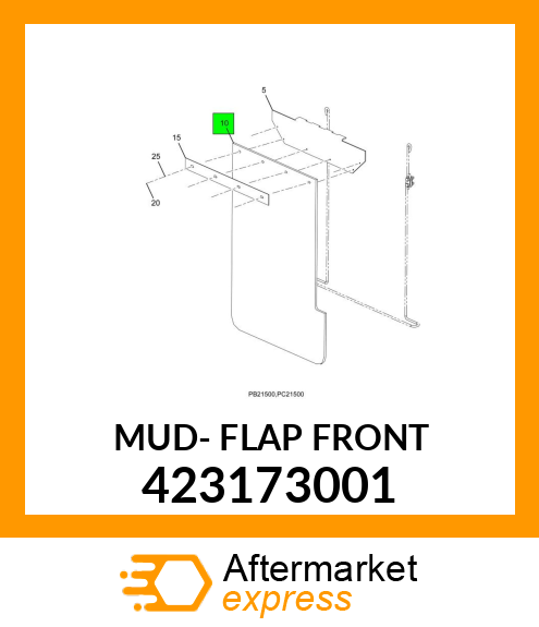 MUD- FLAP FRONT 423173001