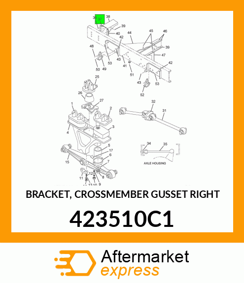 BRACKET, CROSSMEMBER GUSSET RIGHT 423510C1