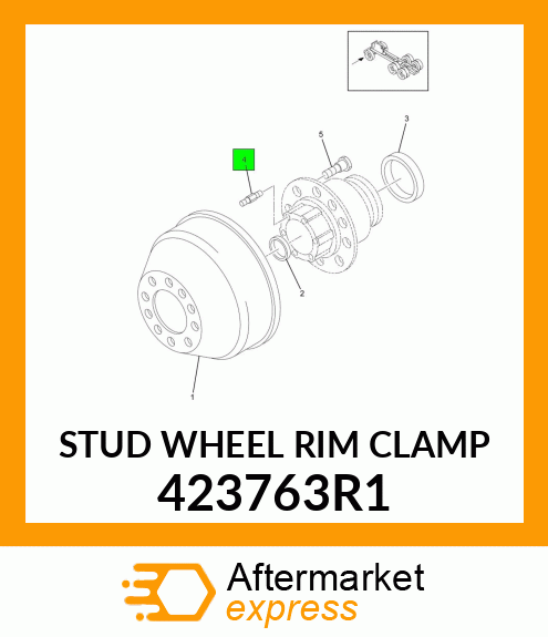 STUD WHEEL RIM CLAMP 423763R1