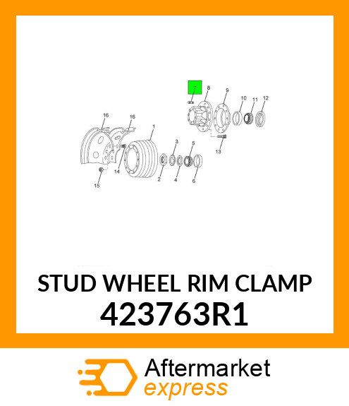 STUD WHEEL RIM CLAMP 423763R1