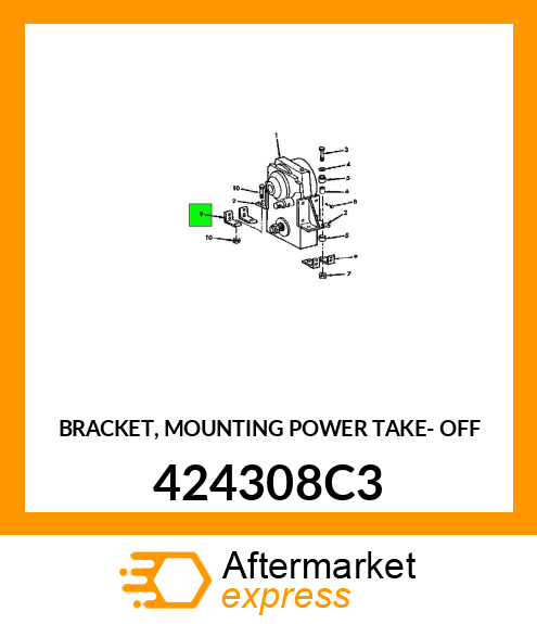BRACKET, MOUNTING POWER TAKE- OFF 424308C3