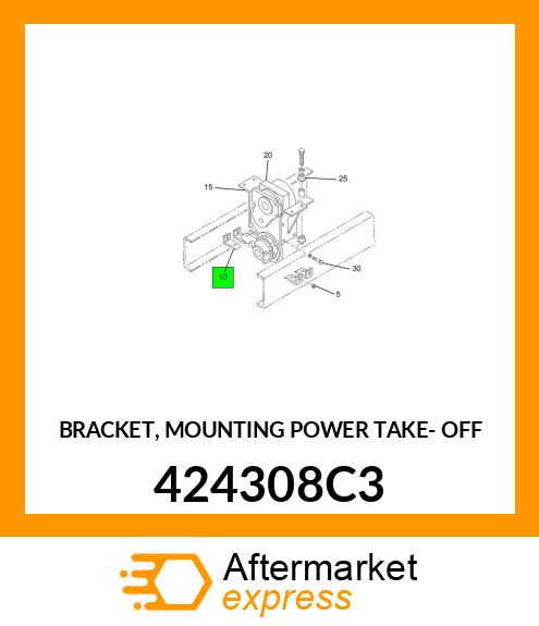 BRACKET, MOUNTING POWER TAKE- OFF 424308C3