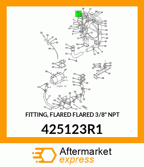 FITTING, FLARED FLARED 3/8" NPT 425123R1