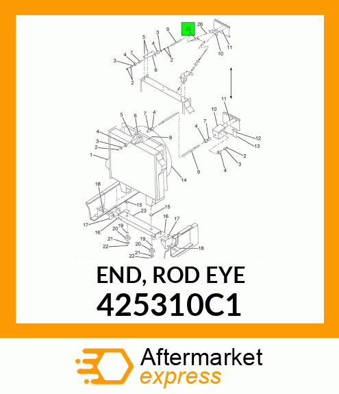 END, ROD EYE 425310C1