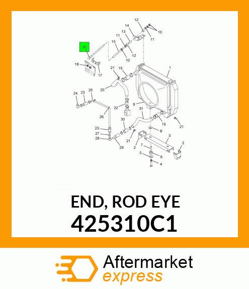 END, ROD EYE 425310C1