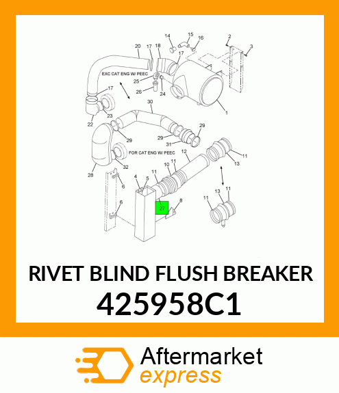 RIVET BLIND FLUSH BREAKER 425958C1