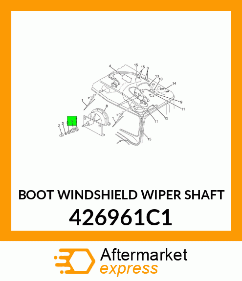 BOOT WINDSHIELD WIPER SHAFT 426961C1