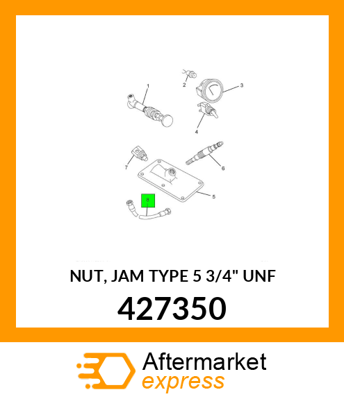 NUT, JAM TYPE 5 3/4" UNF 427350