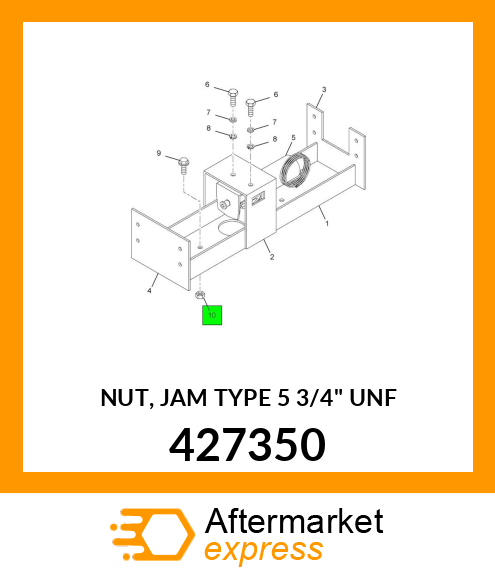 NUT, JAM TYPE 5 3/4" UNF 427350