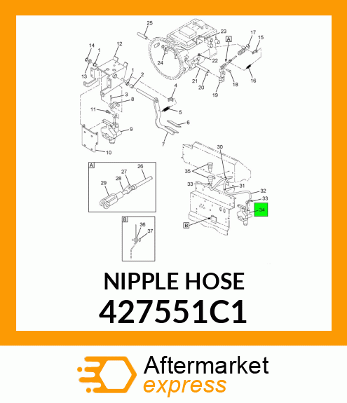 NIPPLE HOSE 427551C1