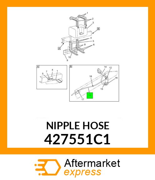 NIPPLE HOSE 427551C1