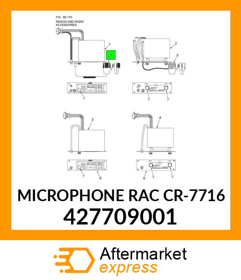 MICROPHONE RAC CR-7716 427709001