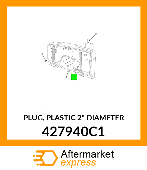 PLUG, PLASTIC 2" DIAMETER 427940C1