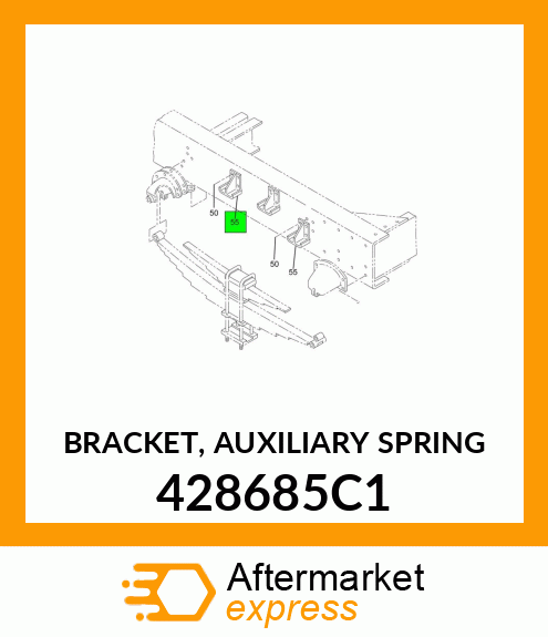 BRACKET, AUXILIARY SPRING 428685C1