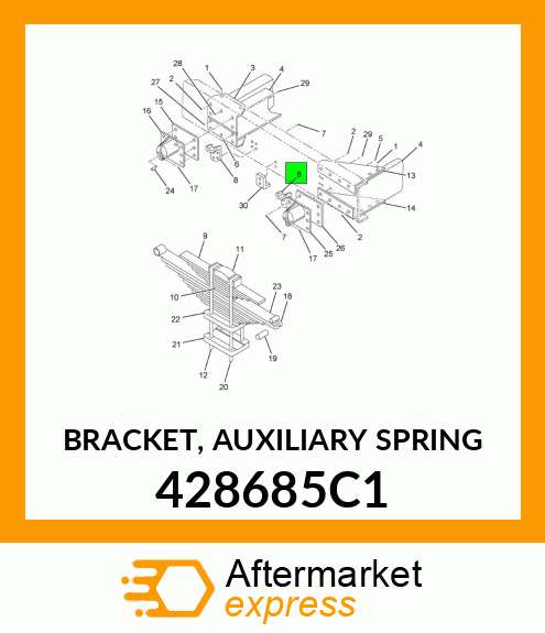 BRACKET, AUXILIARY SPRING 428685C1