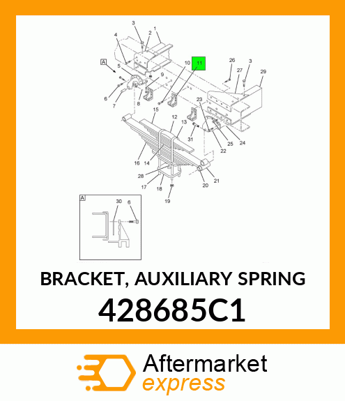 BRACKET, AUXILIARY SPRING 428685C1