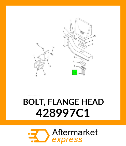 BOLT, FLANGE HEAD 428997C1