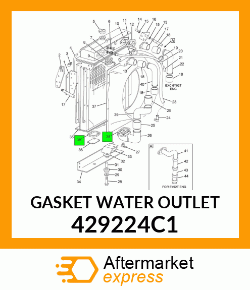 GASKET WATER OUTLET 429224C1