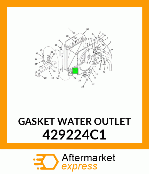 GASKET WATER OUTLET 429224C1