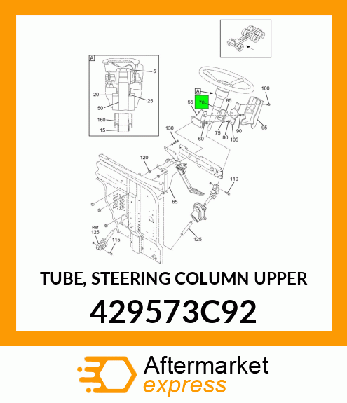 TUBE, STEERING COLUMN UPPER 429573C92