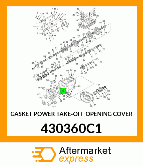 GASKET POWER TAKE-OFF OPENING COVER 430360C1