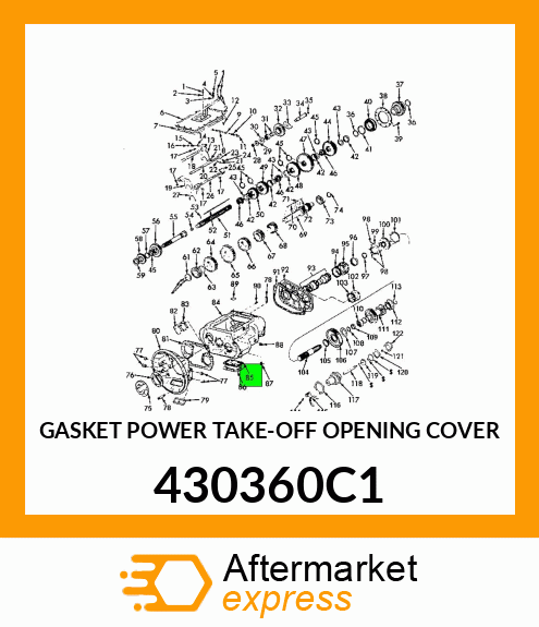 GASKET POWER TAKE-OFF OPENING COVER 430360C1