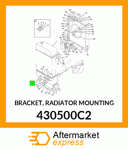 BRACKET, RADIATOR MOUNTING 430500C2