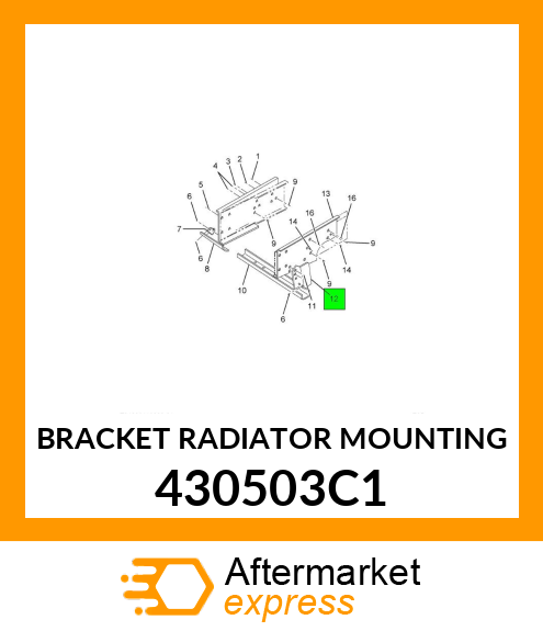 BRACKET RADIATOR MOUNTING 430503C1