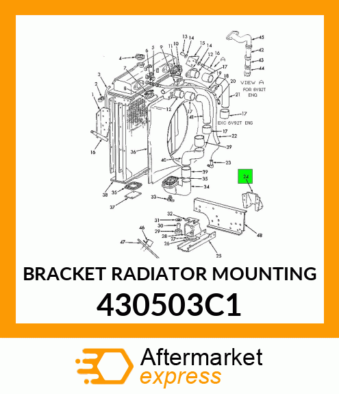 BRACKET RADIATOR MOUNTING 430503C1