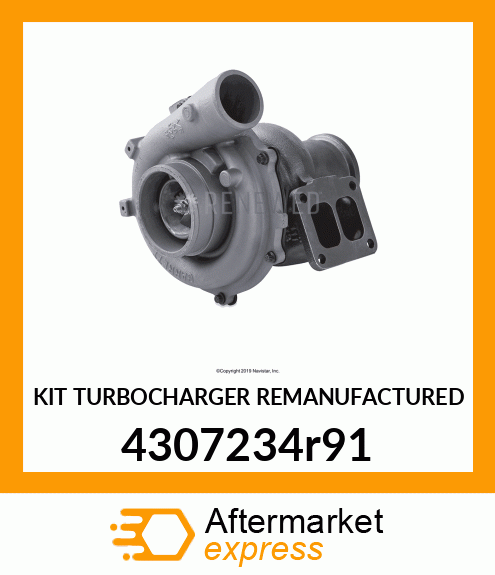 KIT TURBOCHARGER REMANUFACTURED 4307234r91