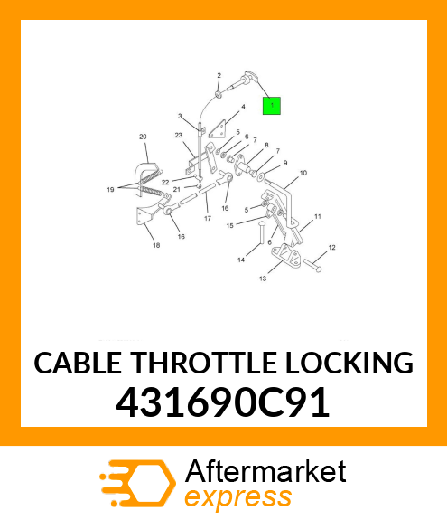 CABLE THROTTLE LOCKING 431690C91