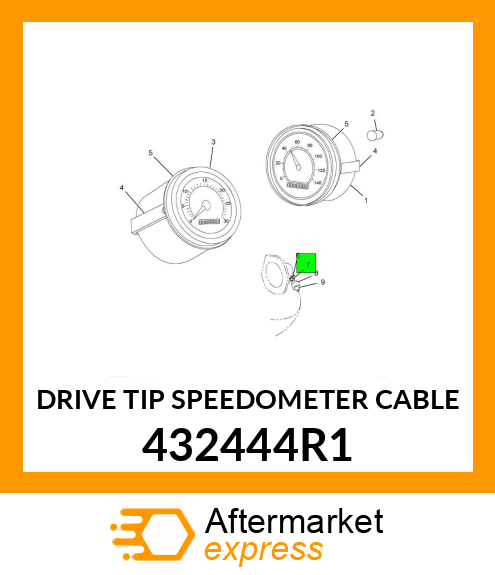 DRIVE TIP SPEEDOMETER CABLE 432444R1