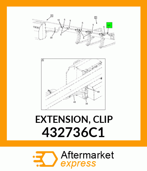 EXTENSION, CLIP 432736C1