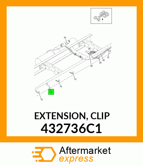 EXTENSION, CLIP 432736C1