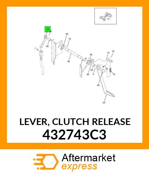 LEVER, CLUTCH RELEASE 432743C3