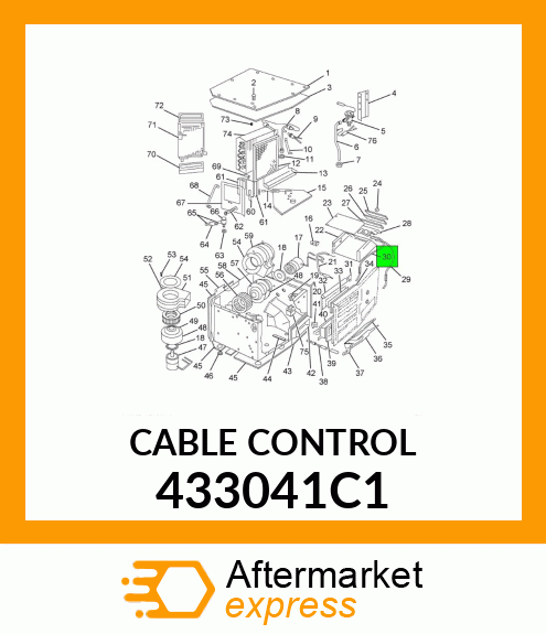 CABLE CONTROL 433041C1