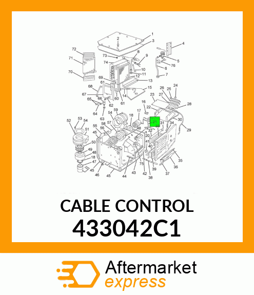 CABLE CONTROL 433042C1