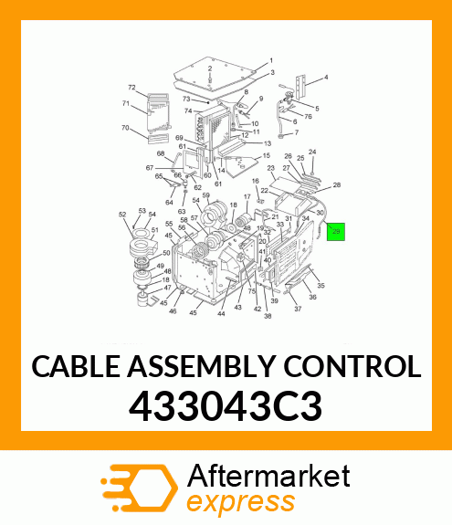 CABLE ASSEMBLY CONTROL 433043C3