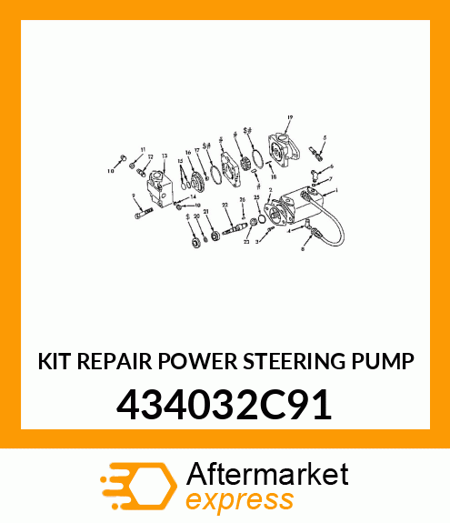 KIT REPAIR POWER STEERING PUMP 434032C91