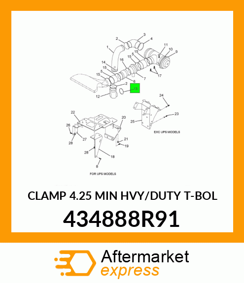 CLAMP 4.25 MIN HVY/DUTY T-BOL 434888R91